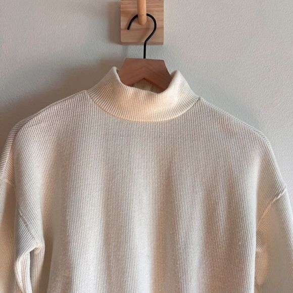 Madewell Button Back Mock Neck Sweater Size XS - Picture 5 of 8